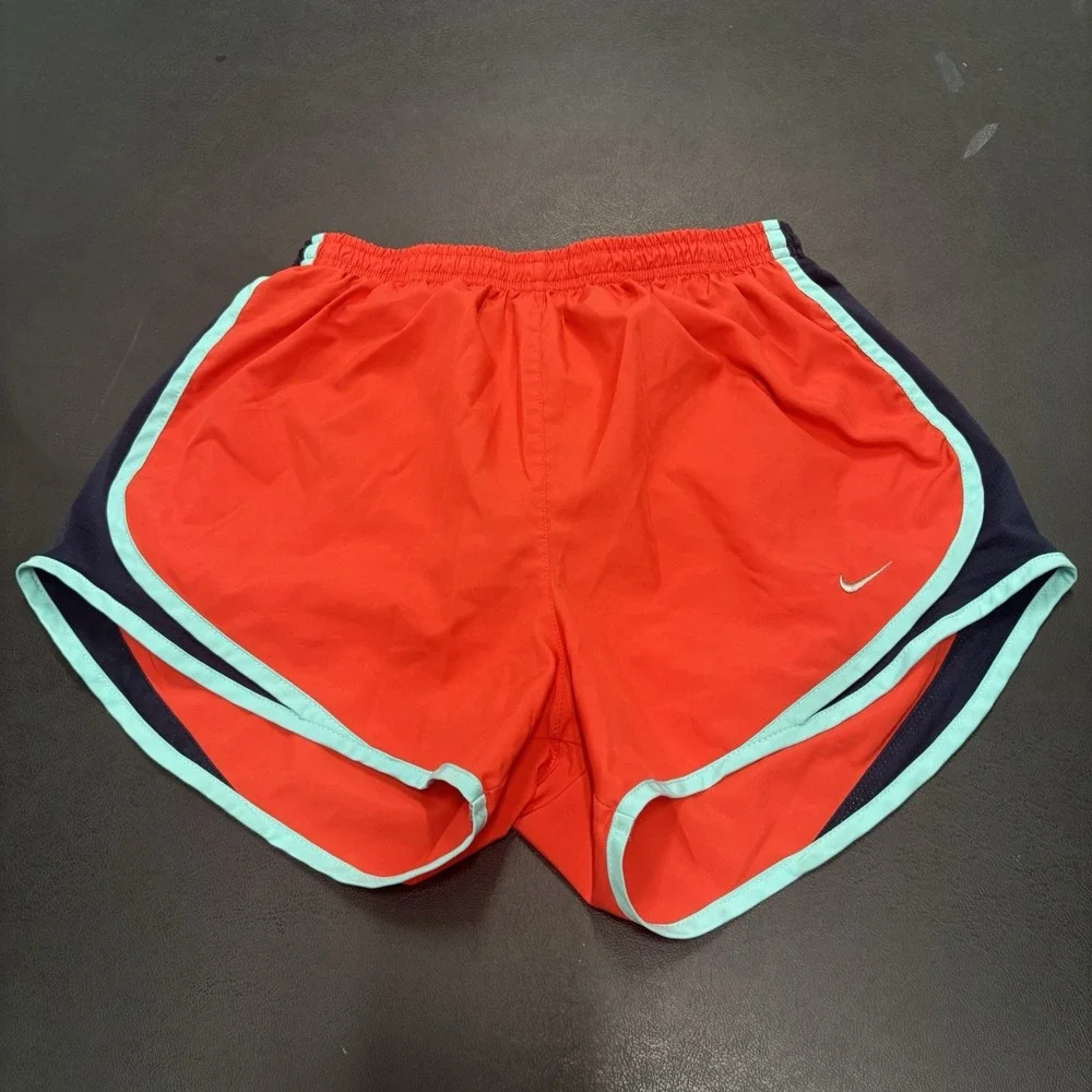 Nike Women's Short Lined Size Small Red/Orange Athletic Running 3